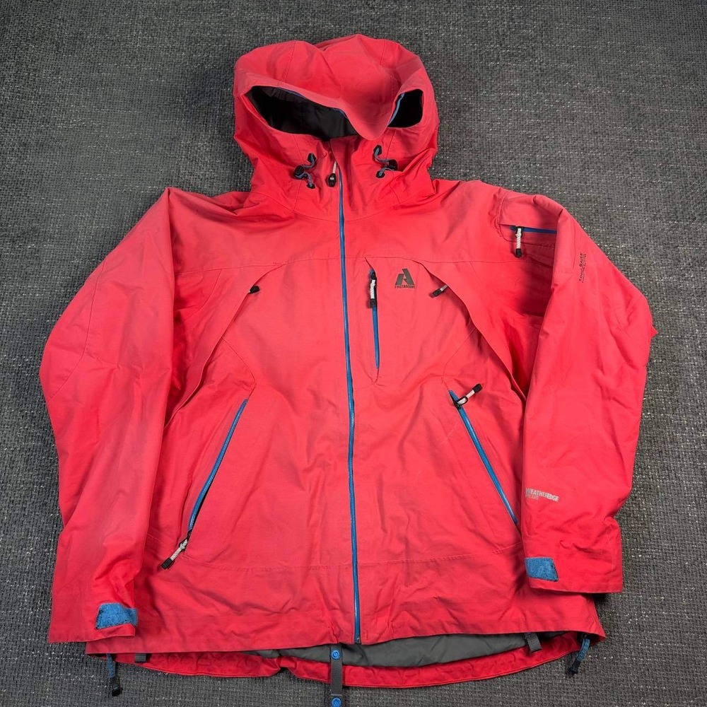 Eddie Bauer First Ascent WeatherEdge Plus Shell Jacket Womens M Pink Blue Tech